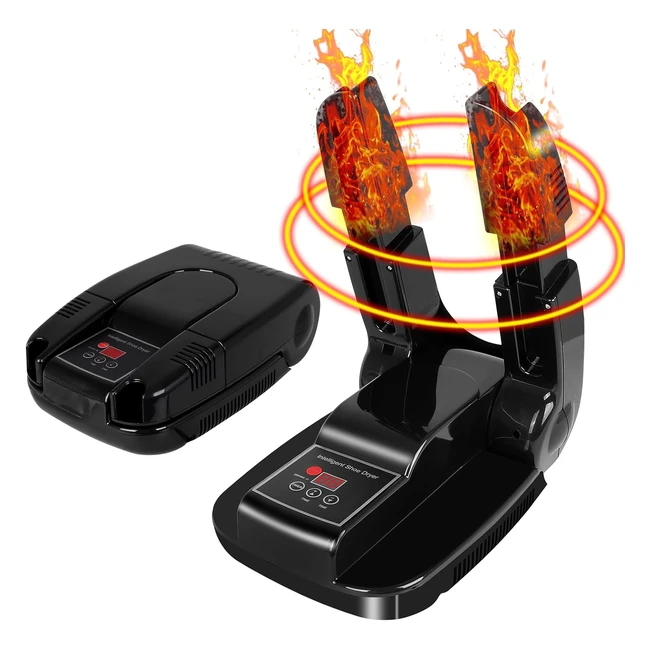 Asciuga Scarpe Elettrico Deodorante ad Ozono Timer Intelligente - Asciuga Scarpe Pieghevoli Scalabile Riscaldato
