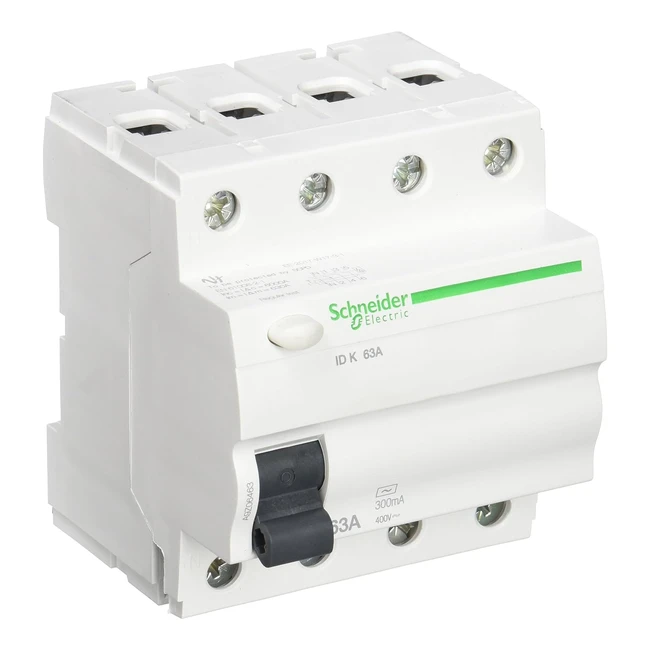 Schneider Electric A9Z06463 Fehlerstromschutzschalter 4P 63A 300mA AC Weiß