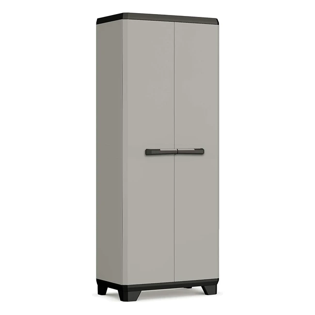 Armoire haute Keter 250246 gris - Matériaux recyclés - Résistant et durable