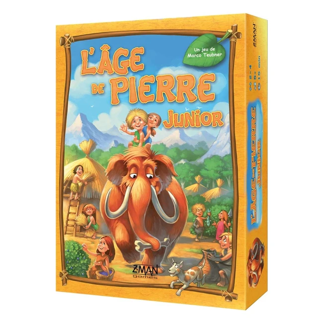 Jeu de société Zman Games L'Âge de Pierre Junior - À partir de 5 ans - 2-4 joueurs - 15 minutes