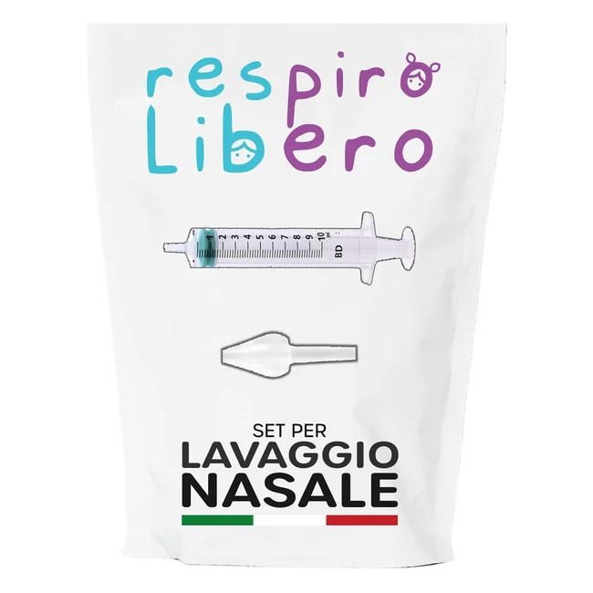 Set Lavaggio Nasale Neonato e Bambino - iPiccoli Ref 12345 - Rapido e Anallerg