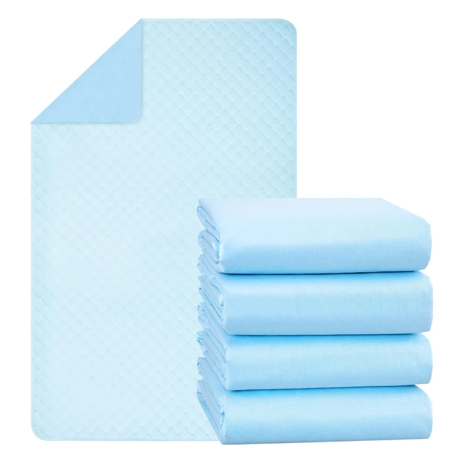Protectores de Cama Impermeables para Incontinencia - Absorbentes y Reutilizables - Adultos y Niños - 86x137 cm