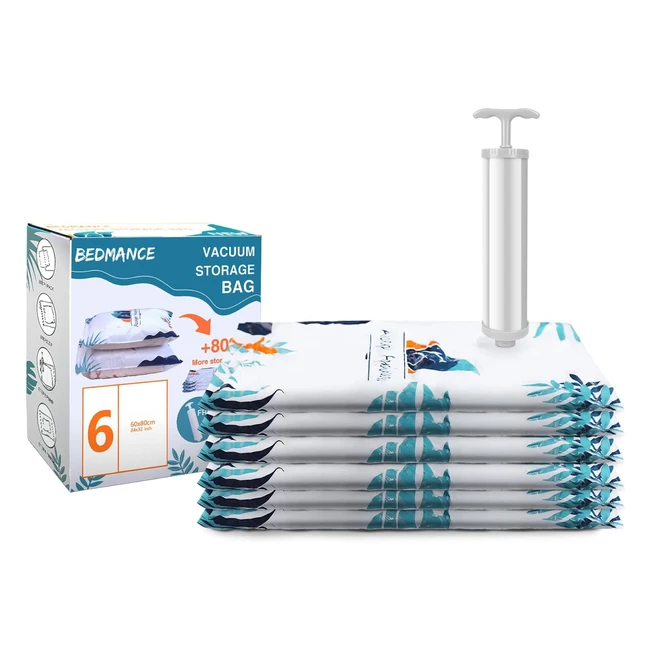 Sacchetti sottovuoto salvaspazio Bedmance per vestiti e piumoni - 6 pezzi