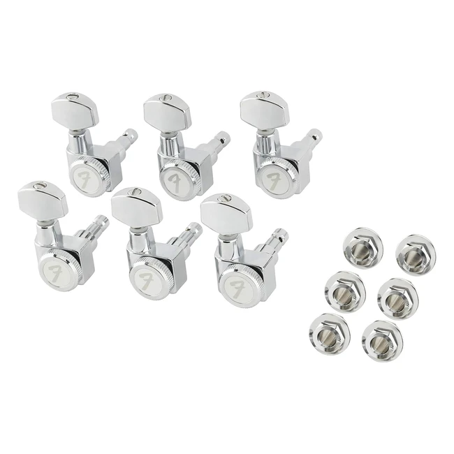 Fender Locking Machine Heads pour StratocasterTelecaster - Couleur Chrome
