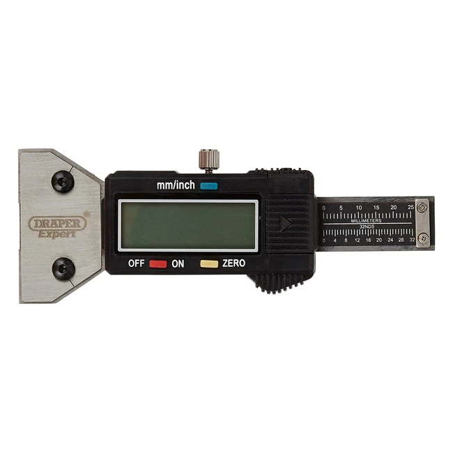 Jauge de profondeur numérique Draper Expert 39591 pour pneu en acier inoxydable - Import Grande-Bretagne