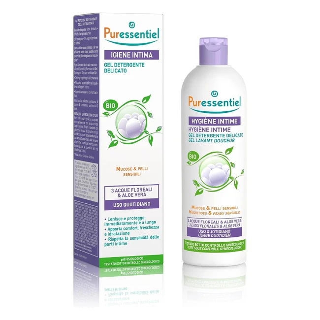 Gel detergente intimo Puressentiel per pelli sensibili - Freschezza e idratazion