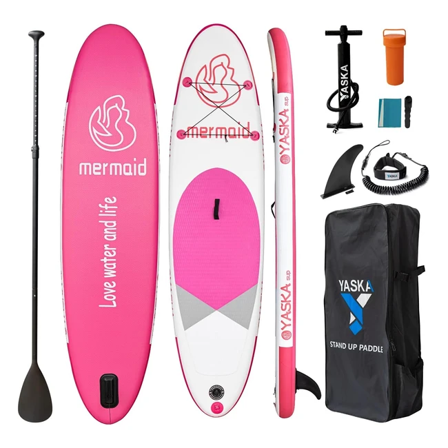 Yaska Juego de Tablas de Remo Inflables de Madera 320x81x15cm - Capacidad 180kg - ¡Compra Ahora!