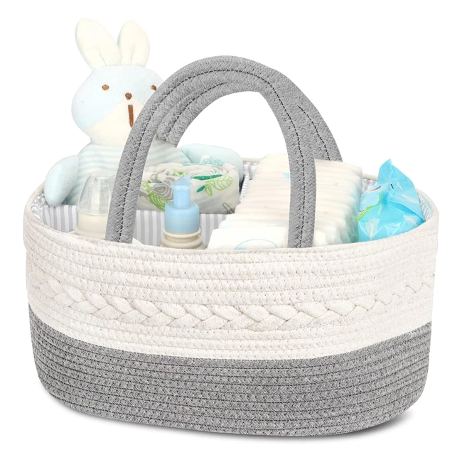 Maliton Nappy Caddy - Essential Newborn Storage Basket with Removable Compartmen
