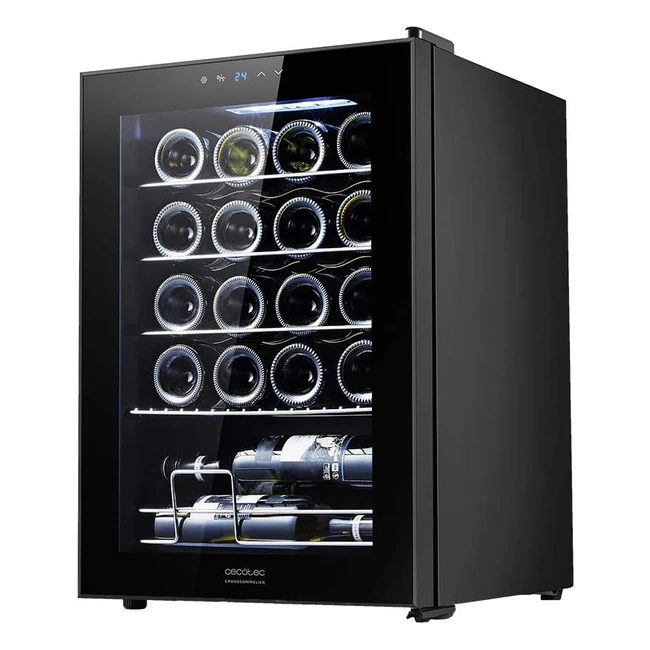 Vinoteca Cecotec Grandsommelier 20000 Black Compressor - 20 Botellas - Alto Rendimiento