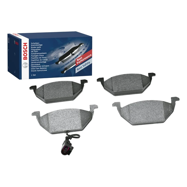 Plaquettes de frein Bosch BP264 - Essieu avant - Certifiées ECE R90 - 1 jeu de 4 plaquettes