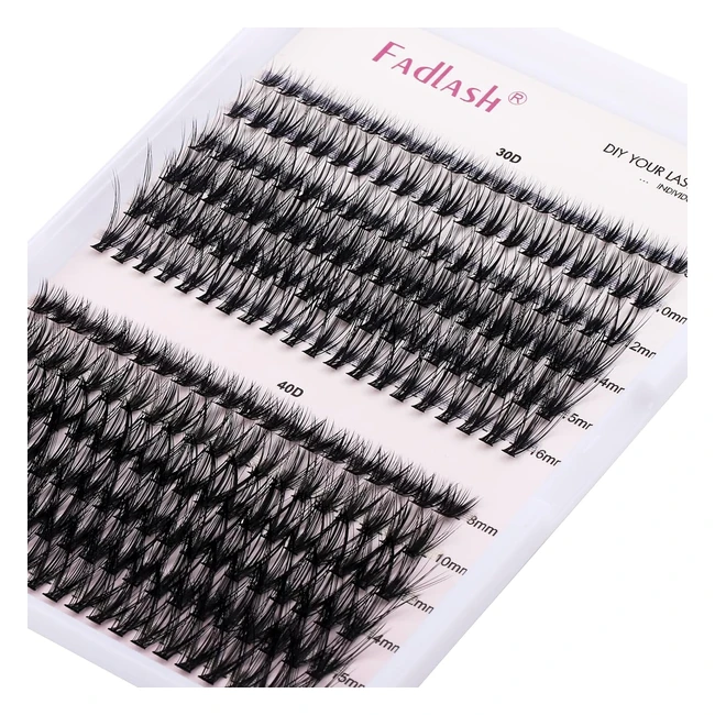 30D 40D 007D Curl Individual Cluster Lashes Extensions - DIY at Home