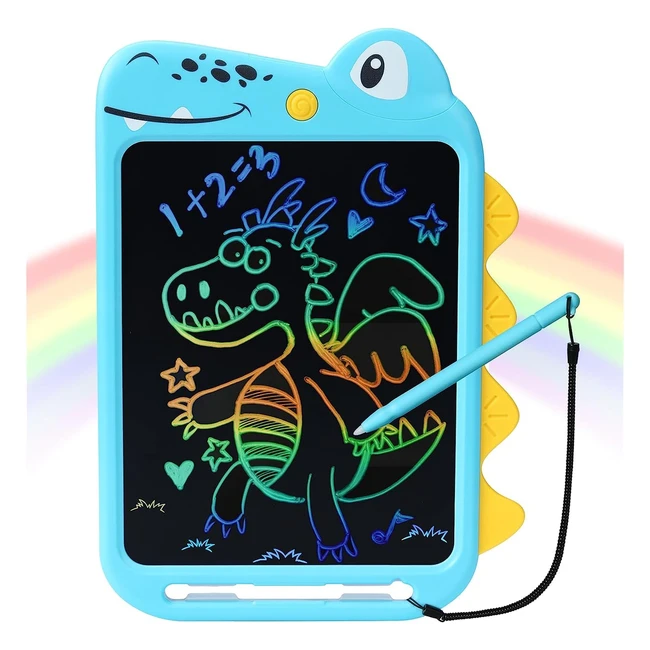Pizarra Mágica Infantil 10 Pulgadas - Dibujo y Escritura LCD - Juguetes Regalo Cumpleaños - Niños 2-7 Años - Azul