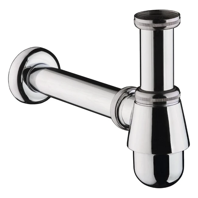 Siphon pour bidet Hansgrohe chromé 55213000 - Tube plongeur 95mm, garantie 5 ans