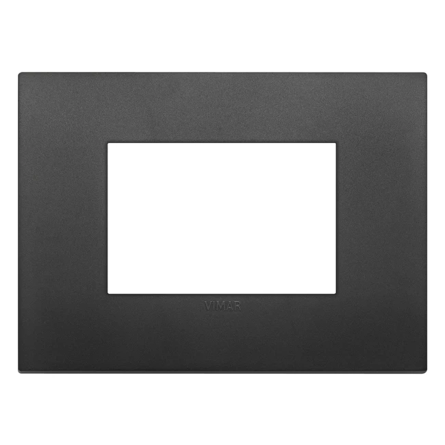 Vimar Placca Classic 3 M Nero - Serie Arke - Alta Qualità