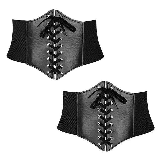 Cors elstico de cintura ancha negro referencia XYZ ideal para vestidos de