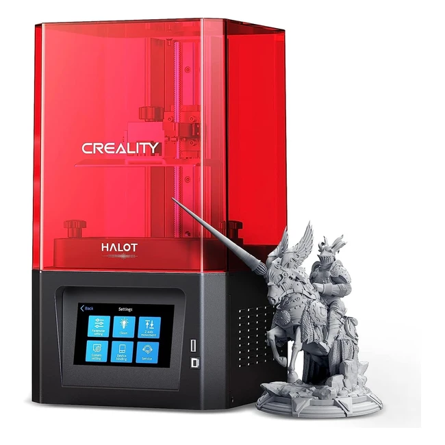 Creality Halot One Imprimante 3D Résine 6 Pouces LCD Monochrome 2K - Haute Précision, Impression Rapide, Contrôle Wifi, Filtre à Air - CL60