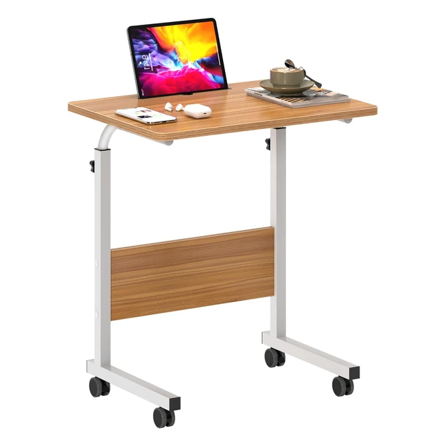 Mesa Portátil Sogeshome 60x40cm | Altura Regulable | Ranura para Tableta | Escritorio Auxiliar