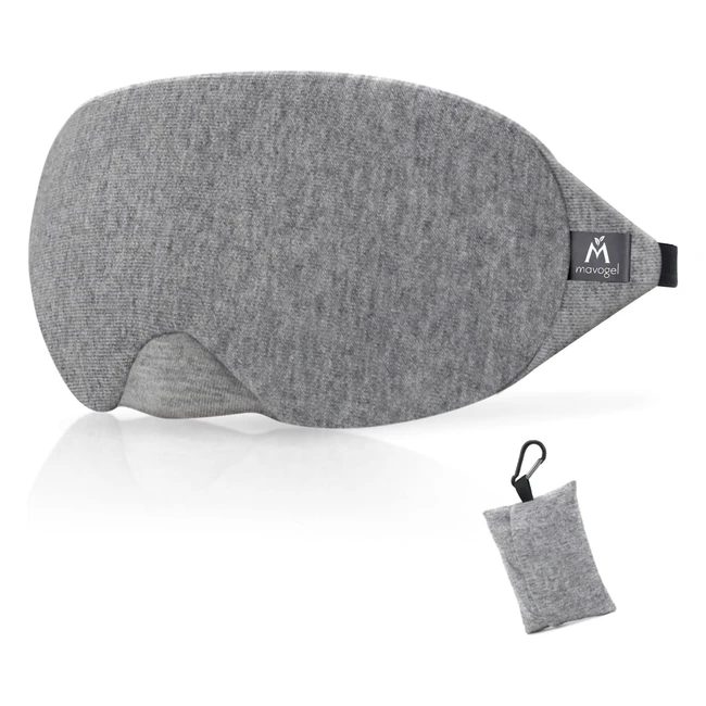 Mavogel Cotton Sleep Eye Mask - Updated Design Light Blocking Soft and Comfort