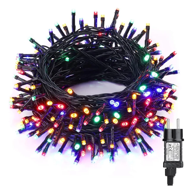Luci Natalizie Stringa LED Esterno Interno 20m 200 LED - Impermeabile - Catena di Luci Decorative per Giardino Casa Feste Matrimonio
