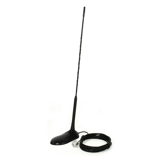 Antena CB PNI Extra 45 SWR 10 - Soporte Magntico - 45 cm de Alto - Cable RG174
