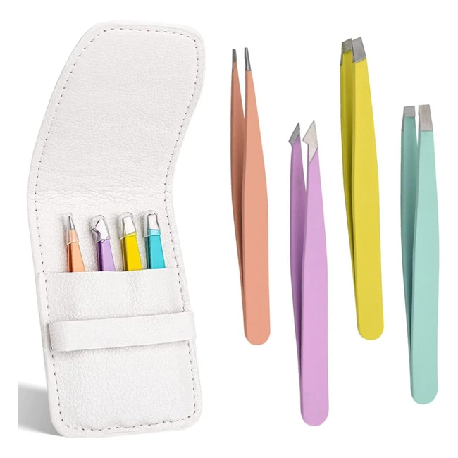 Ensemble de 4 pinces  piler professionnelles en acier inoxydable - Prcisio