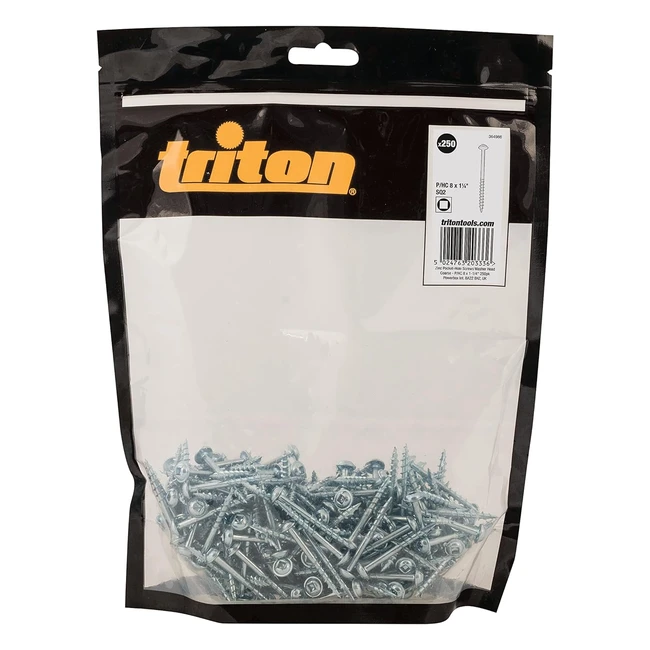 Viti a foro tascabile zincate Triton 364986 - 8x1 14 - 250 pezzi