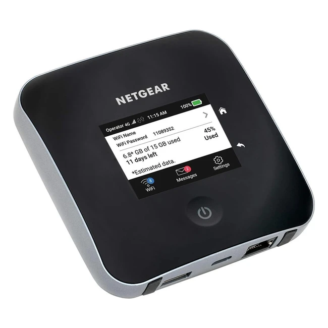 Netgear 4G Router with SIM Slot Unlocked MR2100 - Download Speeds Up to 2Gbps - Connect Up to 20 Mobile MiFi Devices