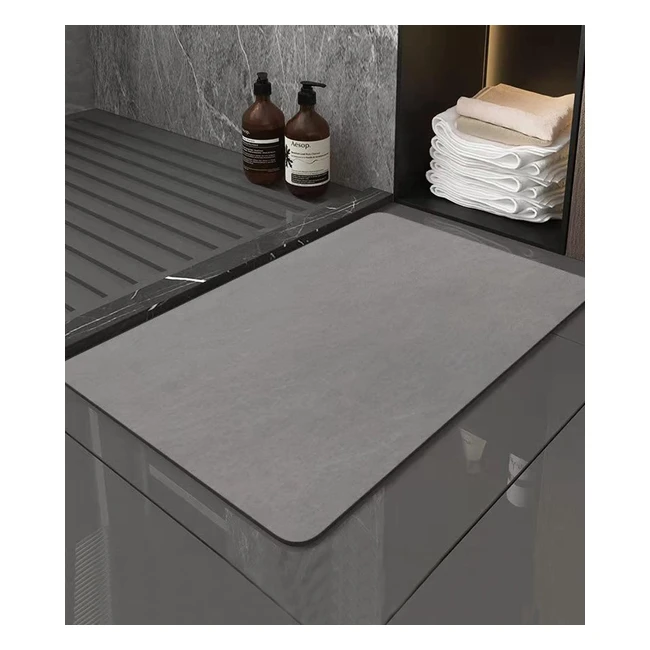 Tapis de bain antidérapant 40x60cm - Absorbant, séchage rapide - Idéal pour la salle de bain