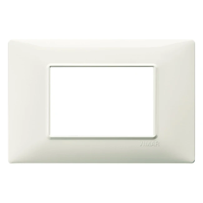 Placca Vimar 1465302 3 Moduli Tecnopolimero Avorio 80x120x9mm