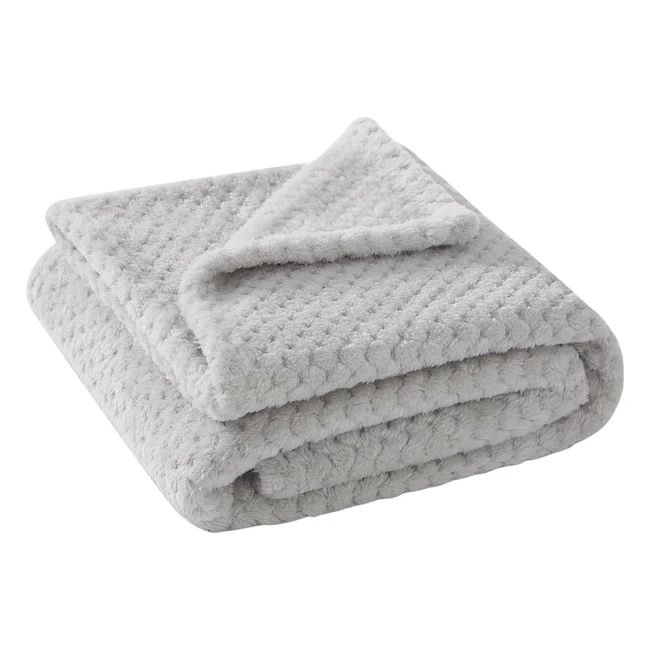 Coperta per Bambini Neonato Morbida e Accogliente - Lifewit, Grigio Argento, 72x90 cm