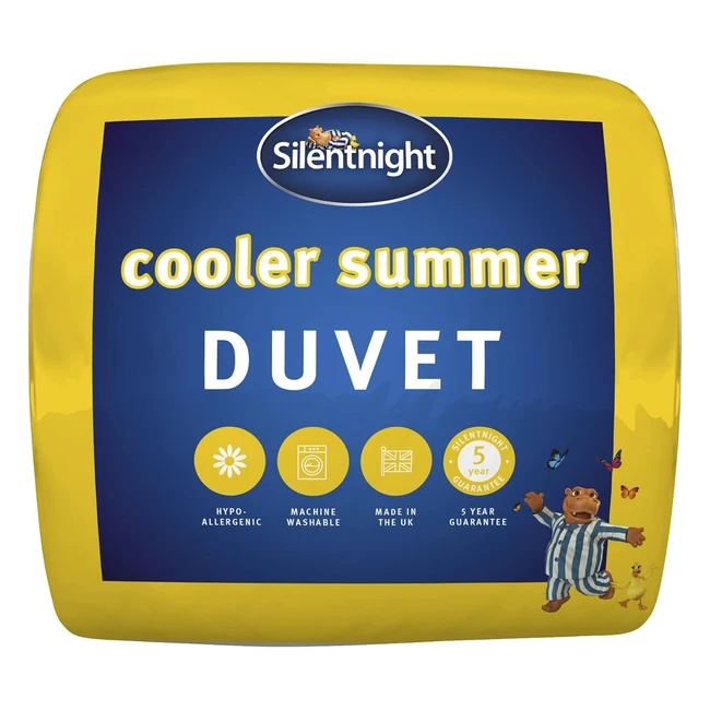 Silentnight Cooler Summer Single Duvet - Lightweight Hypoallergenic - Machine Washable - 45 Tog