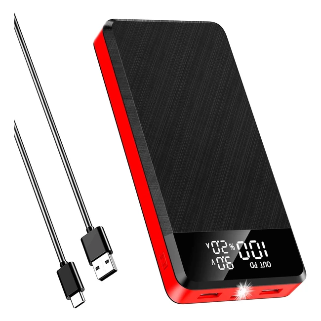 Batterie Externe Chargeur Portable 30000mAh Power Bank 225W PD 25W Charge Rapide