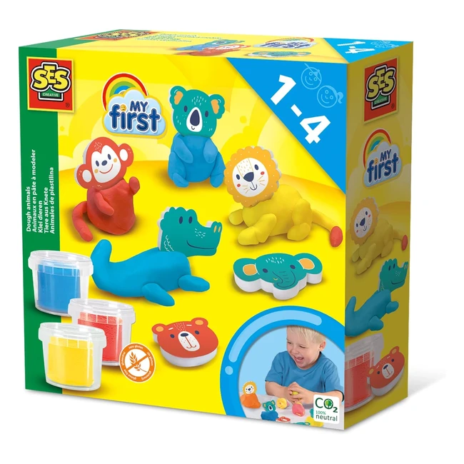 Set de animales de plastilina SES Creative, ideal para los más pequeños - Ref. 14434
