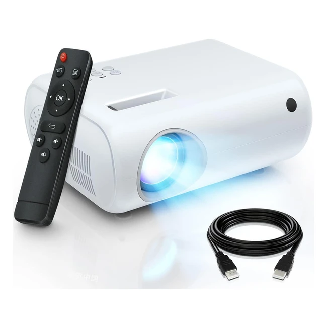Mini Projector Clokowe 6500 Lux1080p Full HD Video Projector