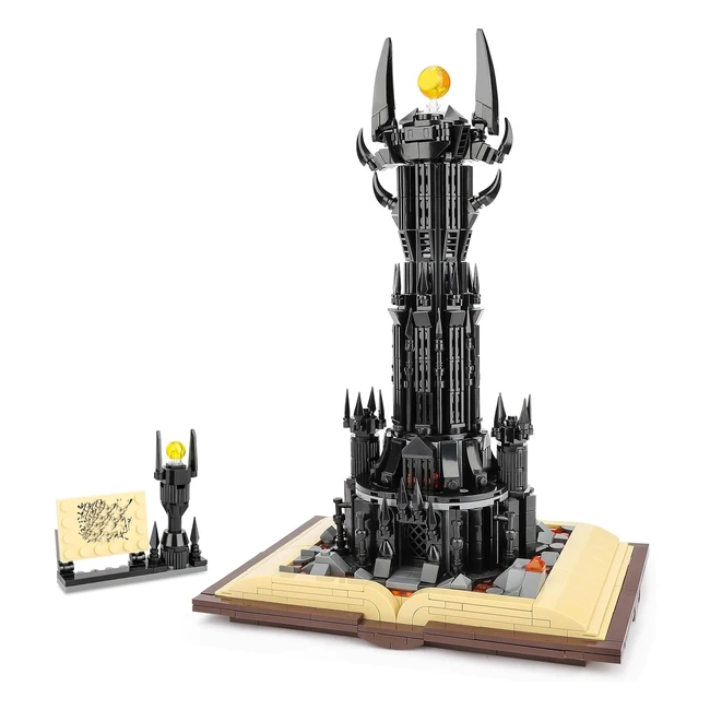 LEGO Ideas Lord Architecture Klemmbausteine Baustein mit LED-Film - The King of the Magic Rings Dark Tower - Bausteinen Deko Geschenk für Erwachsene und Kinder ab 12 - Kompatibel mit LEGO Ideas - 969 Pcs