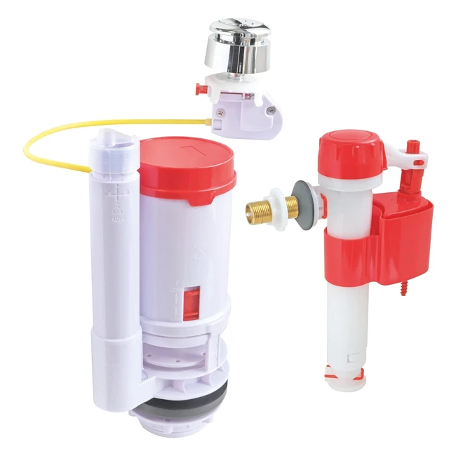 Mcanisme WC SomaTherm Universel Cble Double Chasse Raccord Laiton M1217 3