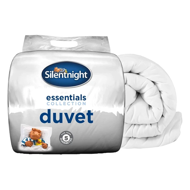Silentnight Essential 105 Tog Duvet - White King - Hypoallergenic, Machine Washable