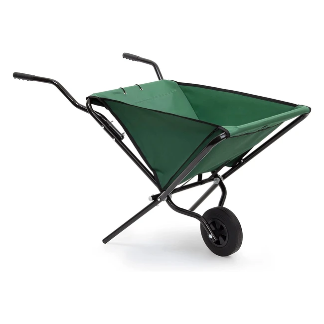 Carretilla Plegable Relaxdays 10020045 - Ahorra Espacio - Asa Ergonómica - Capacidad 56kg