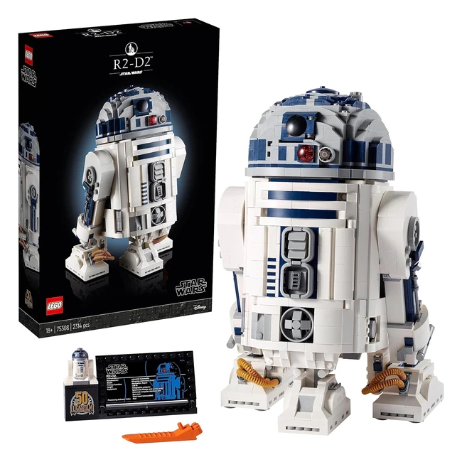 LEGO 75308 Star Wars R2D2 Droid Building Set - Collectible Display Model