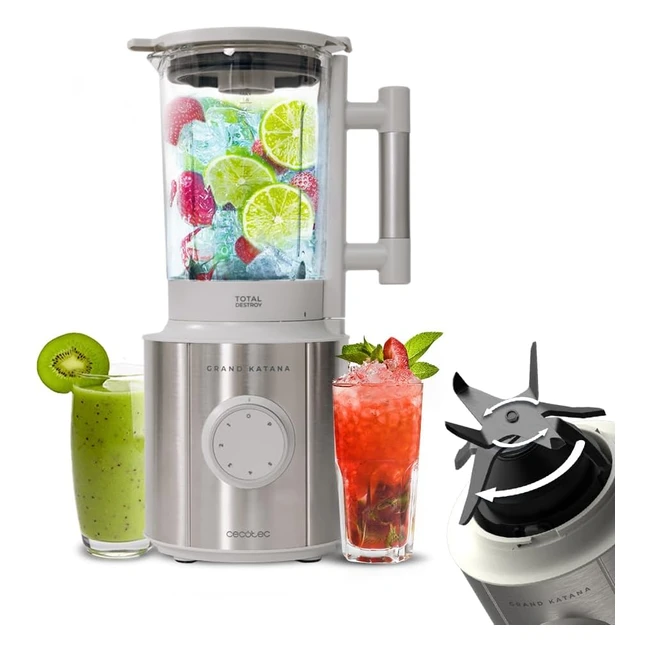 Mixeur en verre Katana 2700Max Total Destroy - 1800W - 8 lames - 1,8L