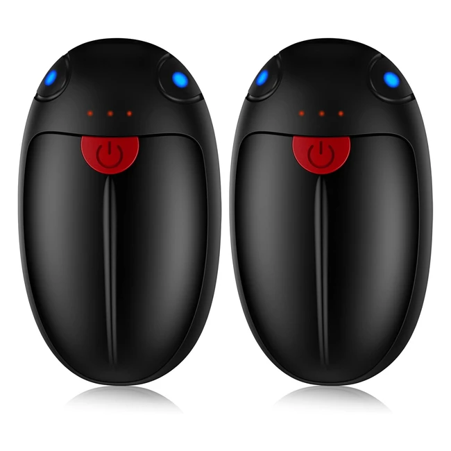 VTHW Rechargeable Hand Warmers - 2 Pack, 6000mAh, 20 Hrs Warmth, 3 Heat Levels