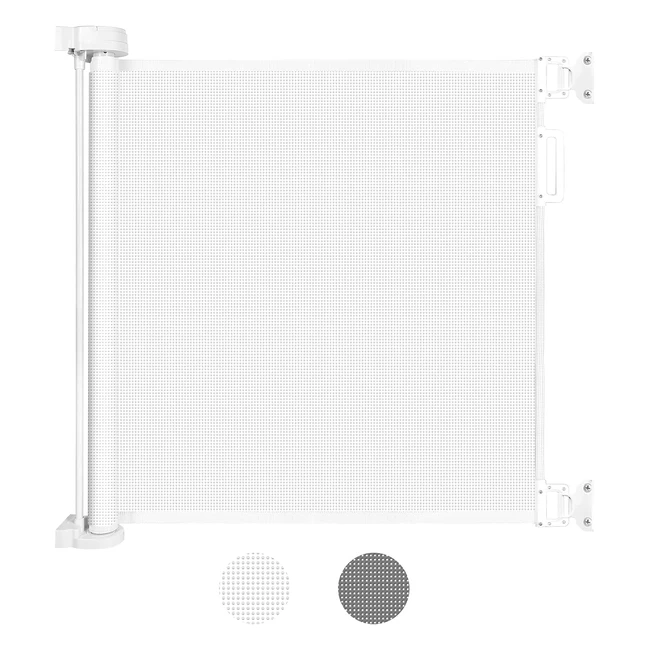 Looxii Retractable Safety Gate for Baby and Pet - Extends up to 71 Wide - 33 Tall - Easy One-Hand Operation