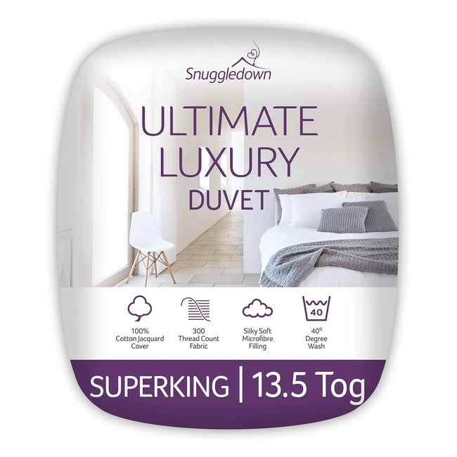 Snuggledown Ultimate Luxury Hotel Super King Duvet - 135 Tog Warm Winter Premium Quilt