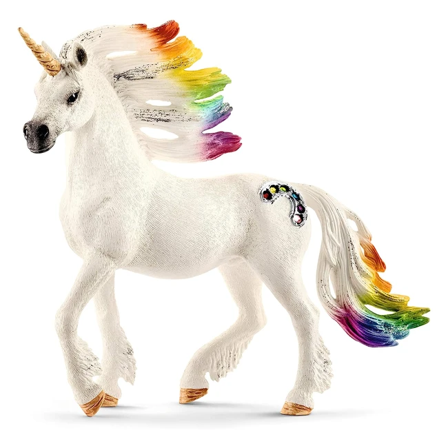 Schleich 70523 Regenbogen-Einhorn Hengst ab 5 Jahren Bayala Spielzeugfigur 15 x 9 x 18 cm