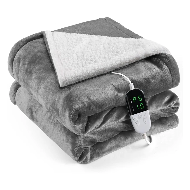 Couverture Chauffante OneAMG avec Arrêt Automatique - Chauffage 6 Vitesses - Réf. 38502H10H120W - Chaud Confortable et Économie d'Énergie