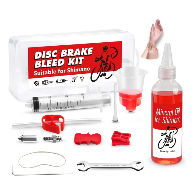 Kit Purgado Frenos Shimano - Herramientas Bicicleta - Aceite Mineral - Completo