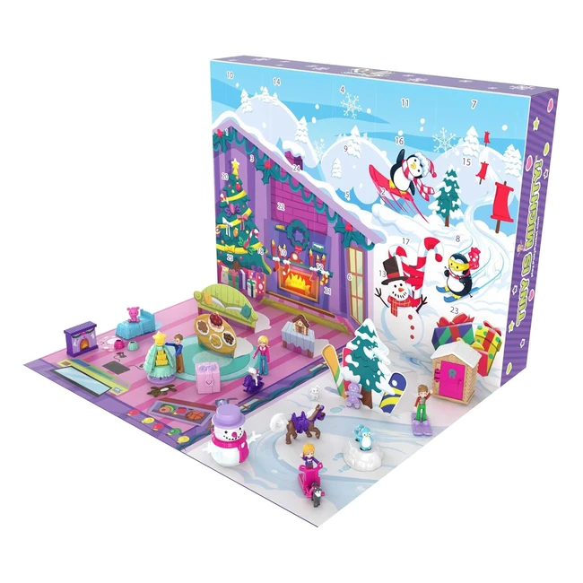 Polly Pocket Adventskalender mit Winterfamilienspaß - 25 Tage voller Überraschungen!