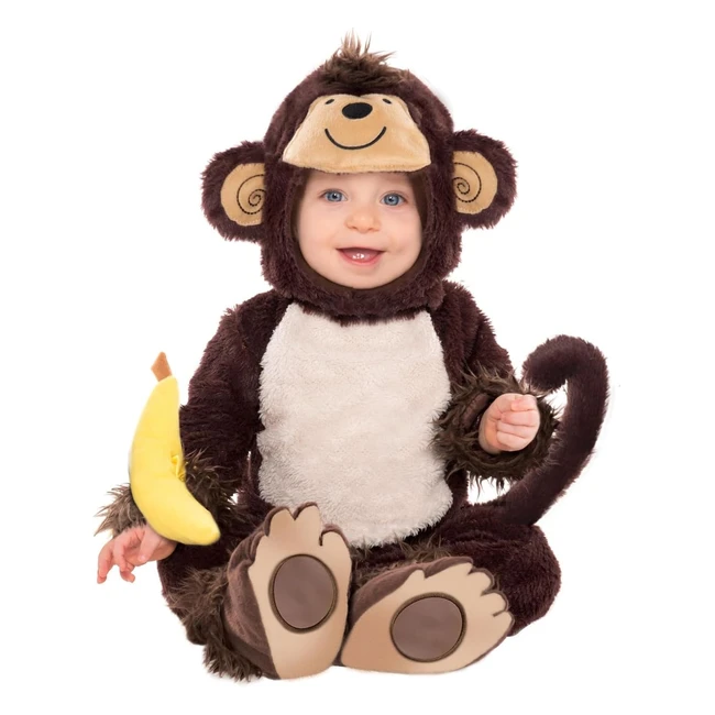 Costume Bambino Scimmia 12-18 Mesi - Cat01