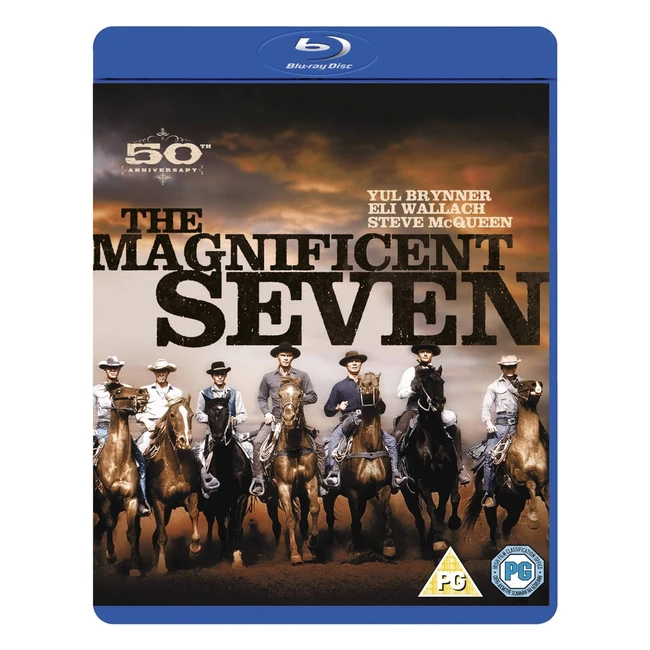 The Magnificent Seven Blu-ray 1960 - Action-Packed Classic with Free Delivery