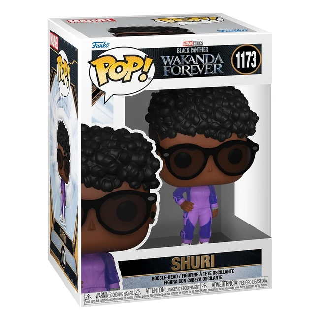 Funko Pop Marvel Black Panther Wakanda Forever - Shuri Figurine en Vinyle - Collectionner - Idée de Cadeau - Produits Officiels - Jouets pour Enfants et Adultes